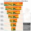 Mobile Preview: Küchenrückwand Folie Steg & Ozean im Abendlicht Höhe 80cm