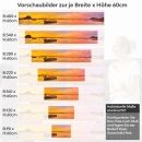 Mobile Preview: Küchenrückwand Folie Holzboote im Meer Höhe 60cm