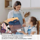 Mobile Preview: Küchenrückwand Folie Berg in perfekter Reflexion im Meer A4 Muster