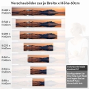 Mobile Preview: Küchenrückwand Folie Berg in perfekter Reflexion im Meer Höhe 60cm