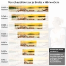 Mobile Preview: Küchenrückwand Folie felsige Küste & grüne Hügel am Meer Höhe 60cm