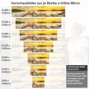 Mobile Preview: Küchenrückwand Folie felsige Küste & grüne Hügel am Meer Höhe 80cm