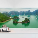 Mobile Preview: Küchenrückwand Folie Vietnamesische Bucht Hauptbild 1