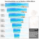 Mobile Preview: Küchenrückwand Folie Treibholz im kristallklarem Meer Höhe 80cm