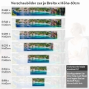 Mobile Preview: Küchenrückwand Folie Segelschiff vor buntem Küstendorf Höhe 60cm