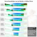 Mobile Preview: Küchenrückwand Folie Weite Lagune und tropisches Inselidyll Höhe 51cm