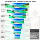 Mobile Preview: Küchenrückwand Folie Weite Lagune und tropisches Inselidyll Höhe 80cm