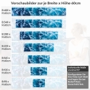 Mobile Preview: Küchenrückwand Folie blaues Meer mit Schaum Höhe 60cm