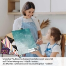 Mobile Preview: Küchenrückwand Folie Ozean Wellen Oberfläche A4 Muster
