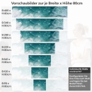 Mobile Preview: Küchenrückwand Folie Ozean Wellen Oberfläche Höhe 80cm