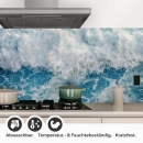 Mobile Preview: Küchenrückwand Folie Meereswellen Detailbild 1