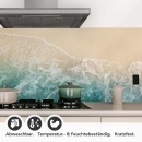 Mobile Preview: Küchenrückwand Folie goldener Strand & türkises Meer Detailbild 1