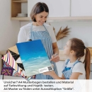 Mobile Preview: Küchenrückwand Folie schimmernde Tiefe A4 Muster