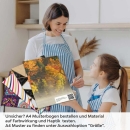 Mobile Preview: Küchenrückwand Folie Herbstpanorama mit Nebelschleier am See A4 Muster