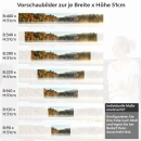 Mobile Preview: Küchenrückwand Folie Herbstpanorama mit Nebelschleier am See Höhe 51cm
