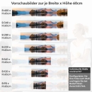 Mobile Preview: Küchenrückwand Folie Berg & See im Panorama Höhe 60cm