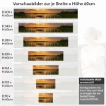 Mobile Preview: Küchenrückwand Folie Steg im See zum Sonnenuntergang Höhe 60cm