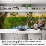 Mobile Preview: Küchenrückwand Folie Steg im Seeidylle Artikelbild 1