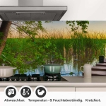 Mobile Preview: Küchenrückwand Folie Steg im Seeidylle Detailbild 1