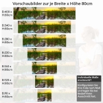 Mobile Preview: Küchenrückwand Folie Steg im Seeidylle Höhe 80cm