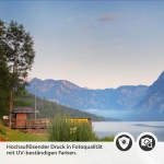 Mobile Preview: Küchenrückwand Folie Steinbrücke am See Detailbild 2