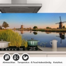 Mobile Preview: Küchenrückwand Folie Windmühlen Kinderdijk Detailbild 1