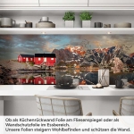 Mobile Preview: Küchenrückwand Folie Norwegens See Charme Artikelbild 1