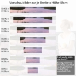 Mobile Preview: Küchenrückwand Folie violetter See Höhe 51cm