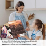 Mobile Preview: Küchenrückwand Folie See in magischer Abendstimmung A4 Muster