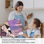 Mobile Preview: Küchenrückwand Folie See Panorama - Bergidylle und Naturzauber A4 Muster