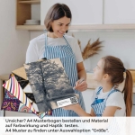 Mobile Preview: Küchenrückwand Folie See im Vintage-Stil - Zeitlose Landschaft A4 Muster