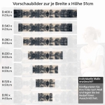 Mobile Preview: Küchenrückwand Folie See im Vintage-Stil - Zeitlose Landschaft Höhe 51cm