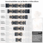 Mobile Preview: Küchenrückwand Folie See im Vintage-Stil - Zeitlose Landschaft Höhe 60cm