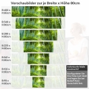 Mobile Preview: Küchenrückwand Folie Bambus Paradies - Fernöstliches Flair für Zuhause Höhe 80cm