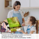 Mobile Preview: Küchenrückwand Folie Bach im Wald A4 Muster