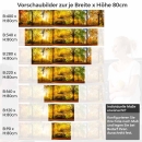 Mobile Preview: Küchenrückwand Folie Herbstwald - Farbenpracht für Ihre Küche Höhe 80cm