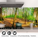 Mobile Preview: Küchenrückwand Folie Wald Lichtspiel Detailbild 1