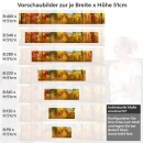 Mobile Preview: Küchenrückwand Folie goldener Herbstwald - Strahlende Naturpracht Höhe 51cm