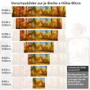 Mobile Preview: Küchenrückwand Folie goldener Herbstwald - Strahlende Naturpracht Höhe 80cm