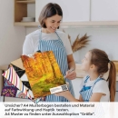 Mobile Preview: Küchenrückwand Folie Weg durch den Wald im Herbst A4 Muster
