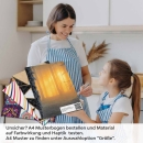 Mobile Preview: Küchenrückwand Folie mystischer Winterwald A4 Muster