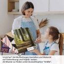 Mobile Preview: Küchenrückwand Folie Nadelwald - Lichtspiel der Natur A4 Muster
