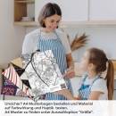 Mobile Preview: Küchenrückwand Folie Baum im Licht - Schwarz-Weiß Waldmotiv A4 Muster