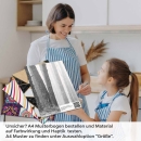 Mobile Preview: Küchenrückwand Folie Monochromer Wald - Harmonie und Mystik A4 Muster