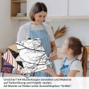 Mobile Preview: Küchenrückwand Folie Filigrane Baumkronen - Minimalistische Eleganz A4 Muster