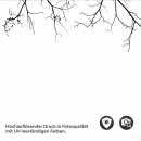 Mobile Preview: Küchenrückwand Folie Filigrane Baumkronen - Minimalistische Eleganz Detailbild 2