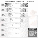 Mobile Preview: Küchenrückwand Folie Filigrane Baumkronen - Minimalistische Eleganz Höhe 60cm