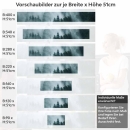 Mobile Preview: Küchenrückwand Folie Nebel und Tannen - Ein Hauch von Naturmystik Höhe 51cm