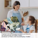 Mobile Preview: Küchenrückwand Folie Wald & Wasserfall A4 Muster