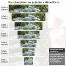 Mobile Preview: Küchenrückwand Folie prachtvoller Wasserfall Höhe 80cm